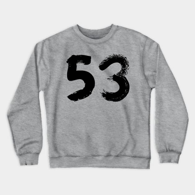 Number 53 Crewneck Sweatshirt by Erena Samohai